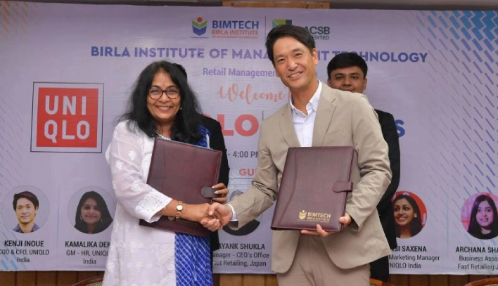 Retail Management Program enters into a significant strategic collaboration with UNIQLO India, marked by the recent signing of a Memorandum of Understanding (MoU)! : Birla Institute of Management Technology (BIMTECH)