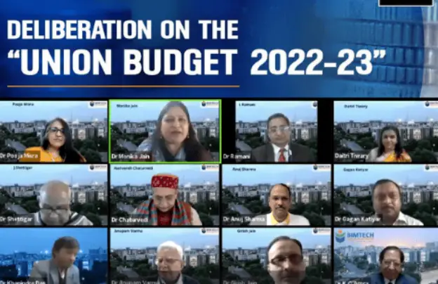 Deliberation on the “Union Budget 2022”. Dr Soumya Kanti Ghosh, Group Chief Economic Advisor, State Bank of India